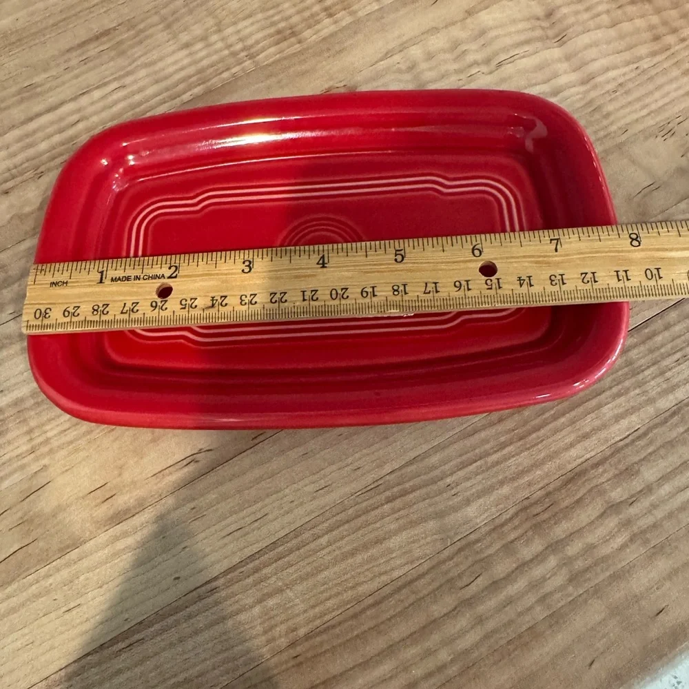 Fiesta Scarlet Extra Large Butter Dish Base